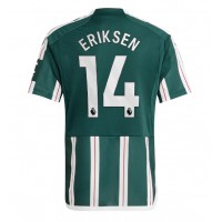Camiseta Manchester United Christian Eriksen #14 Segunda Equipación Replica 2023-24 mangas cortas